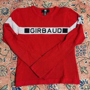 Marithe Francois Girbaud Vibrant Red Knit Top
